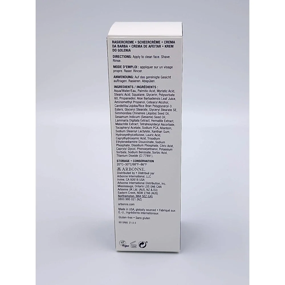 Arbonne RE9 Advanced for Men Shave Cream 5 fl oz/148 ml New In Box Sealed